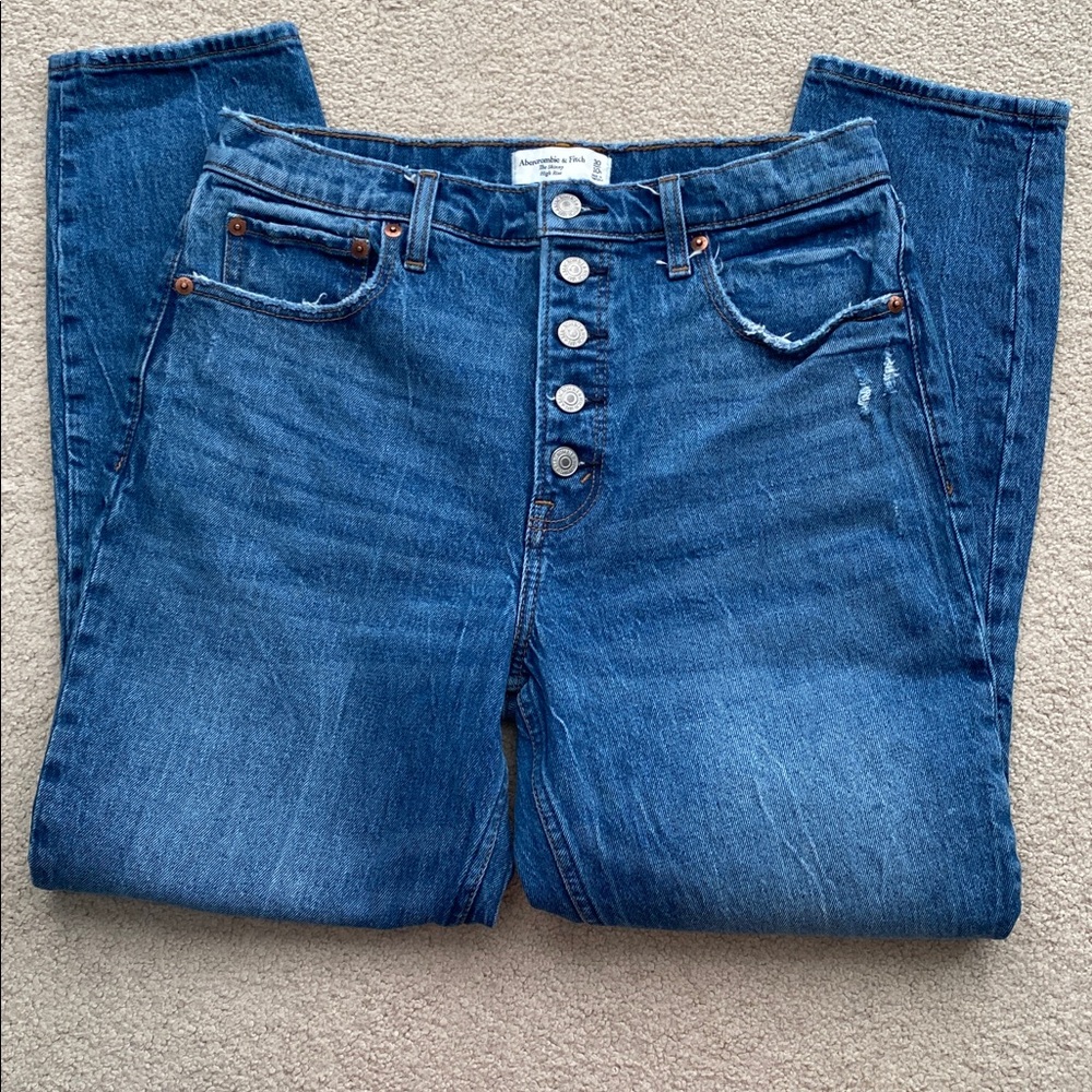 Abercrombie & Fitch the skinny high rise button fly jeans in 30/10R